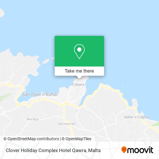 Clover Holiday Complex Hotel Qawra map