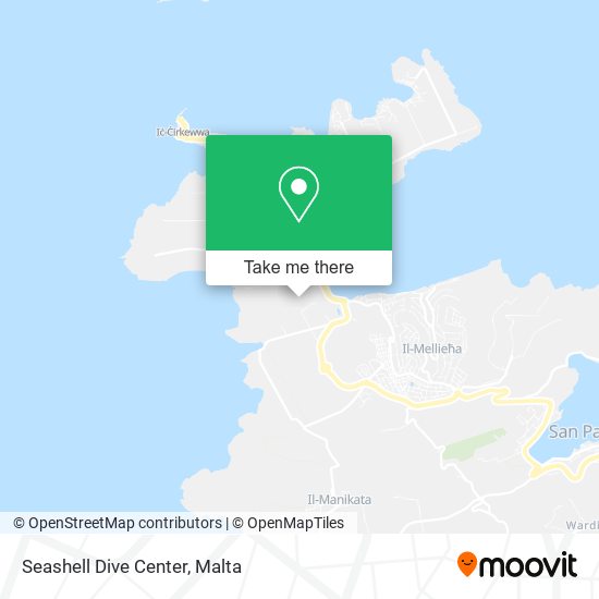 Seashell Dive Center map