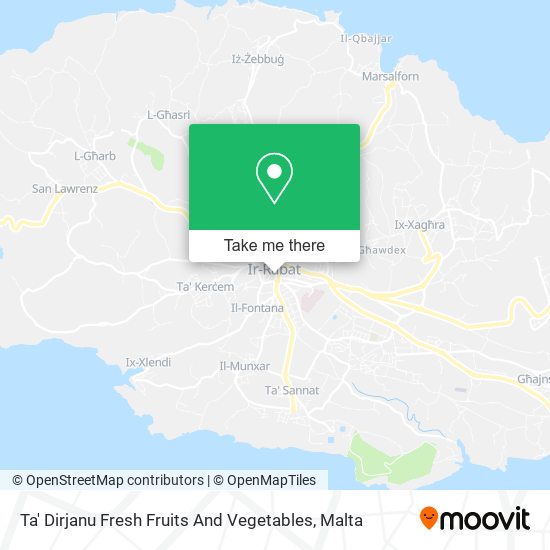 Ta' Dirjanu Fresh Fruits And Vegetables map