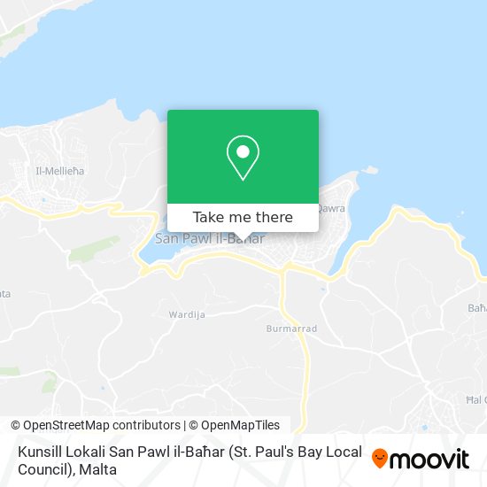 Kunsill Lokali San Pawl il-Baħar (St. Paul's Bay Local Council) map