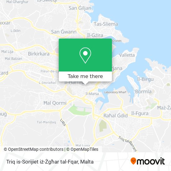 Triq is-Sorijiet iż-Żgħar tal-Fqar map