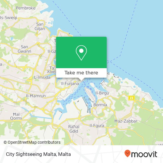 City Sightseeing Malta map
