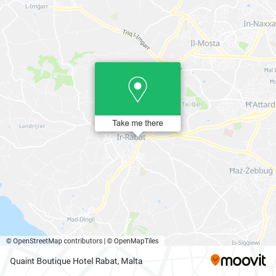 Quaint Boutique Hotel Rabat map