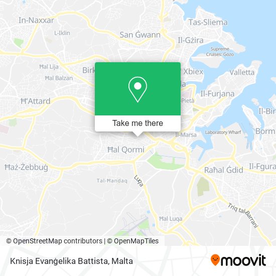 Knisja Evanġelika Battista map
