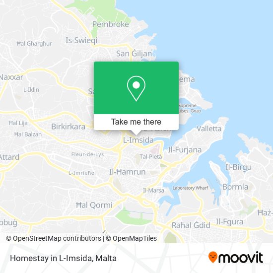 Homestay in L-Imsida map