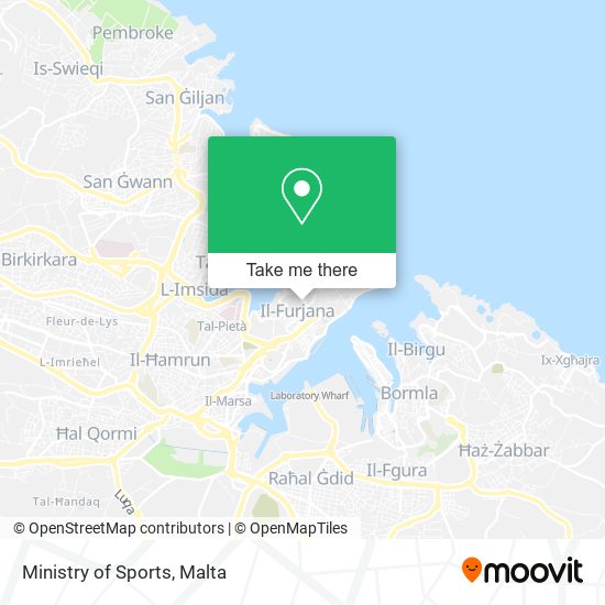 Ministry of Sports map