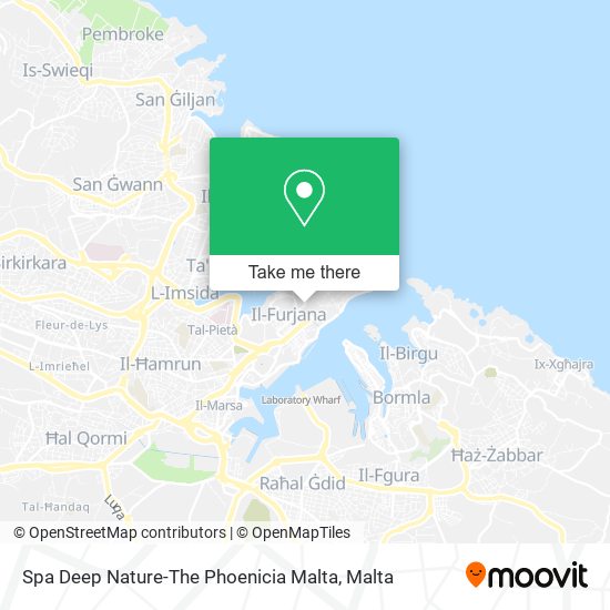 Spa Deep Nature-The Phoenicia Malta map