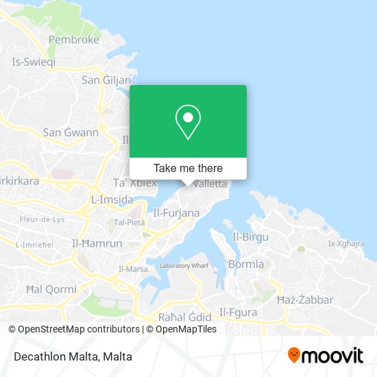 Decathlon Malta map