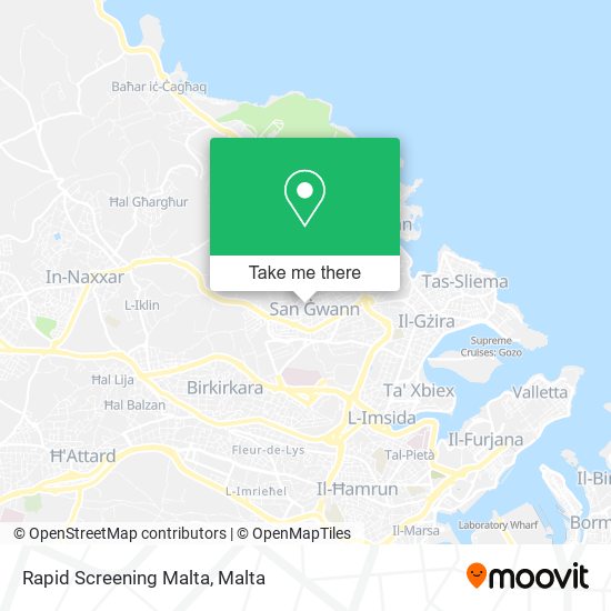 Rapid Screening Malta map