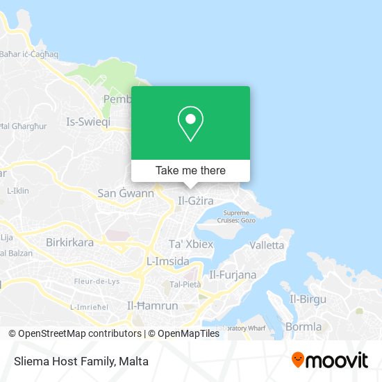 Sliema Host Family map