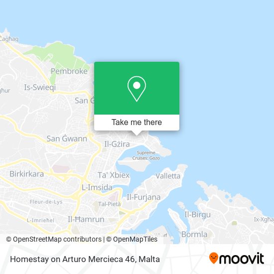 Homestay on Arturo Mercieca 46 map