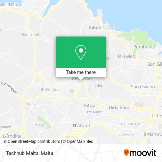 Techhub Malta map