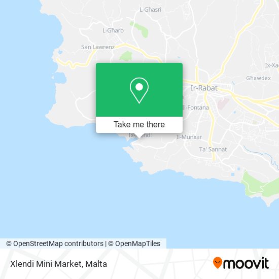 Xlendi Mini Market map