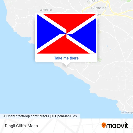 Dingli Cliffs map