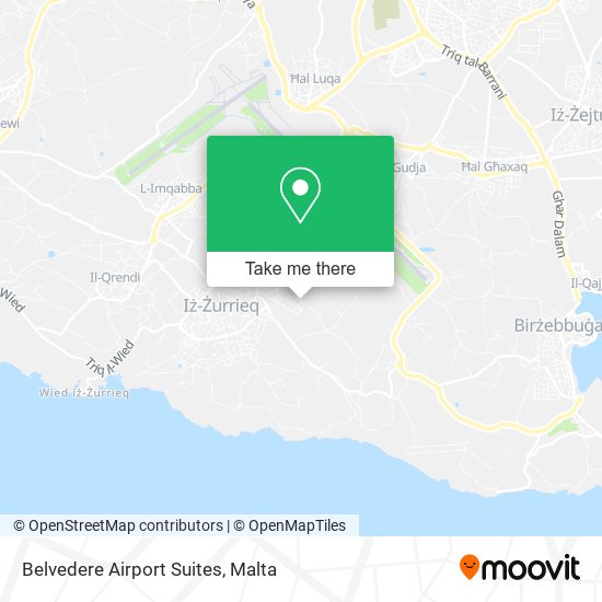 Belvedere Airport Suites map