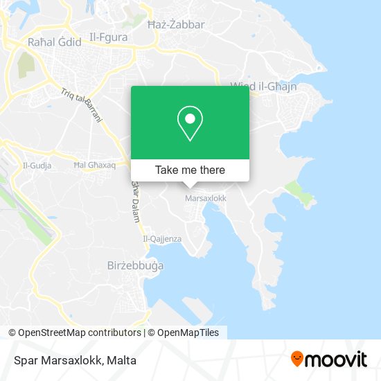 Spar Marsaxlokk map