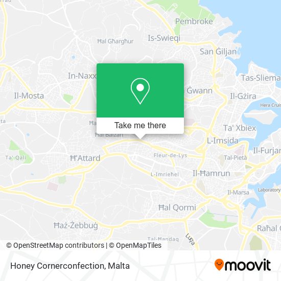 Honey Cornerconfection map