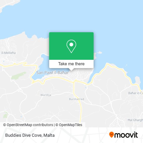 Buddies Dive Cove map
