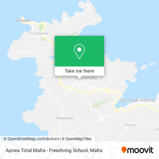 Apnea Total Malta - Freediving School map