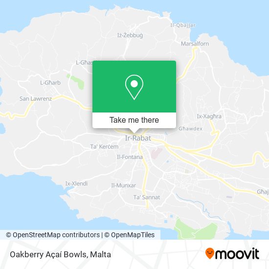 Oakberry Açaí Bowls map
