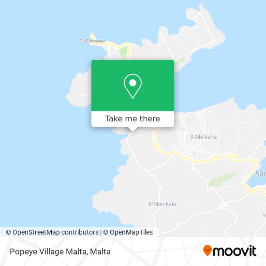 Popeye Village Malta map