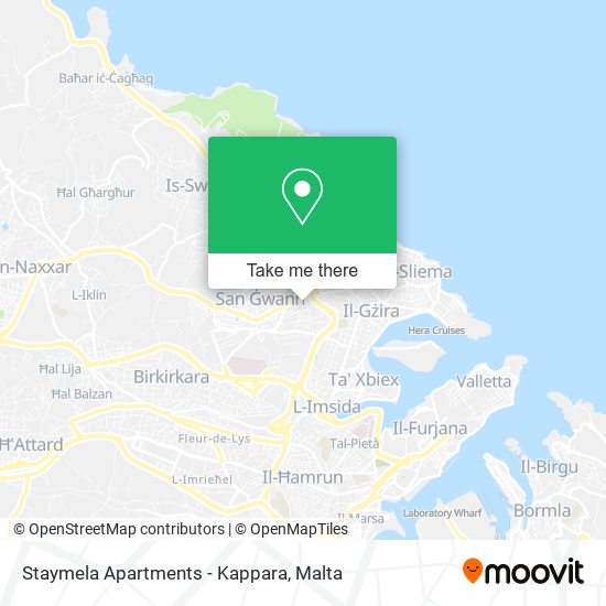 Staymela Apartments - Kappara map