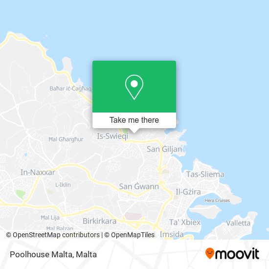 Poolhouse Malta map