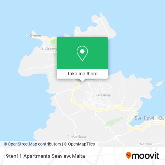 9ten11 Apartments Seaview map