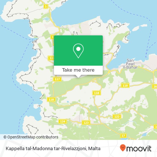 Kappella tal-Madonna tar-Rivelazzjoni map