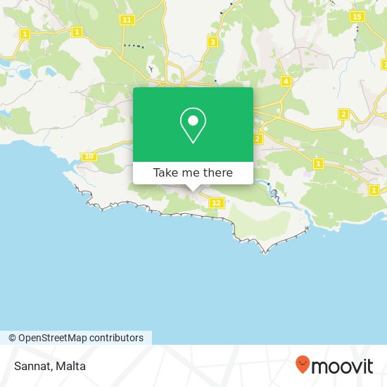 Sannat map