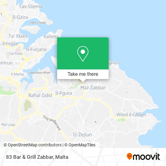 83 Bar & Grill Zabbar map