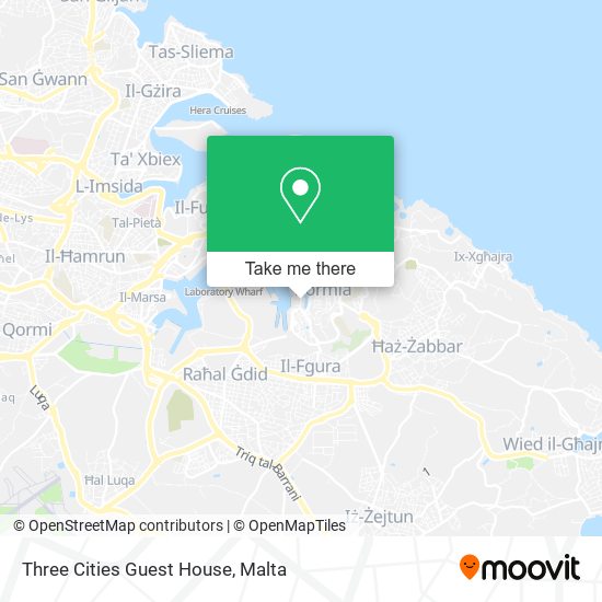 Three Cities Guest House map