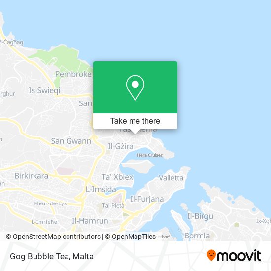 Gog Bubble Tea map