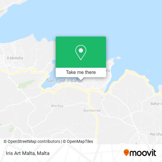 Iris Art Malta map