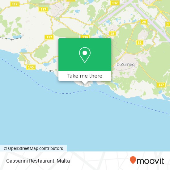 Cassarini Restaurant map