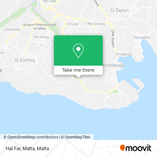 Hal Far, Malta map