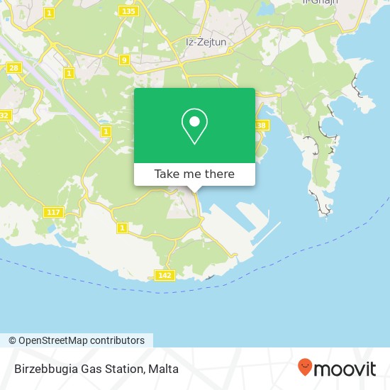 Birzebbugia Gas Station map