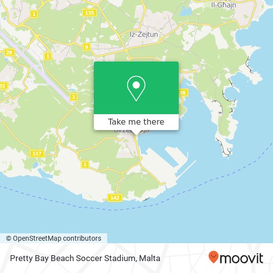 Pretty Bay Beach Soccer Stadium map