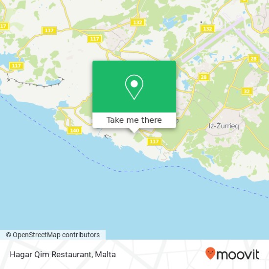 Hagar Qim Restaurant map