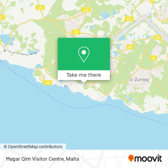 Ħaġar Qim Visitor Centre map