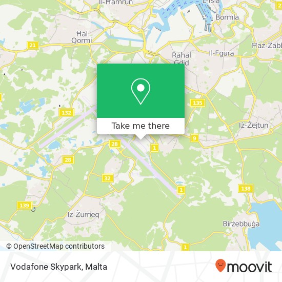 Vodafone Skypark map
