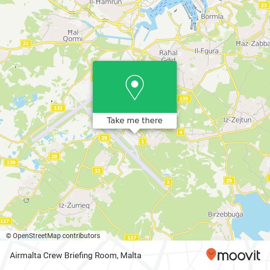 Airmalta Crew Briefing Room map
