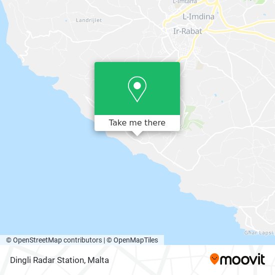 Dingli Radar Station map