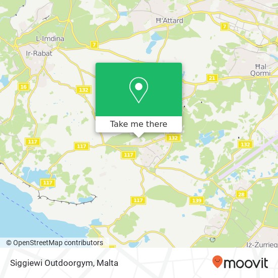 Siggiewi Outdoorgym map