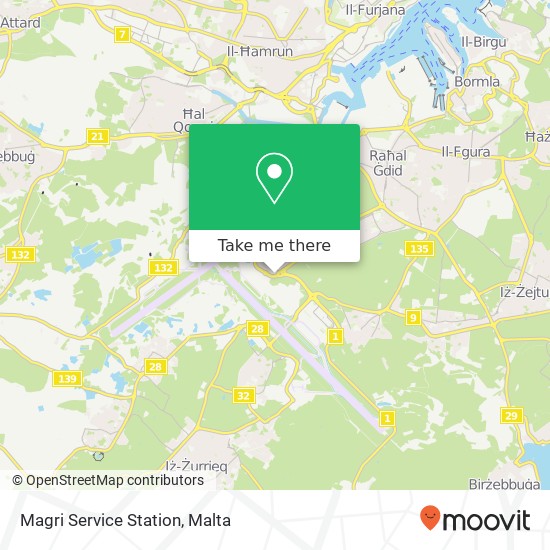 Magri Service Station map