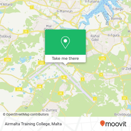 Airmalta Training College map