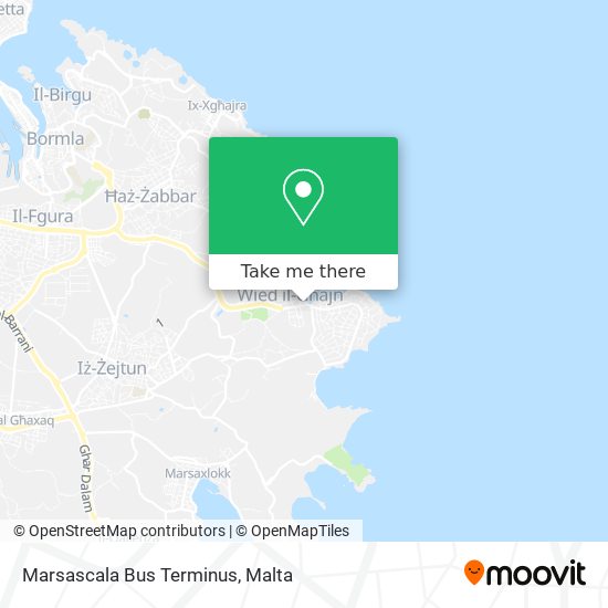 Marsascala Bus Terminus map