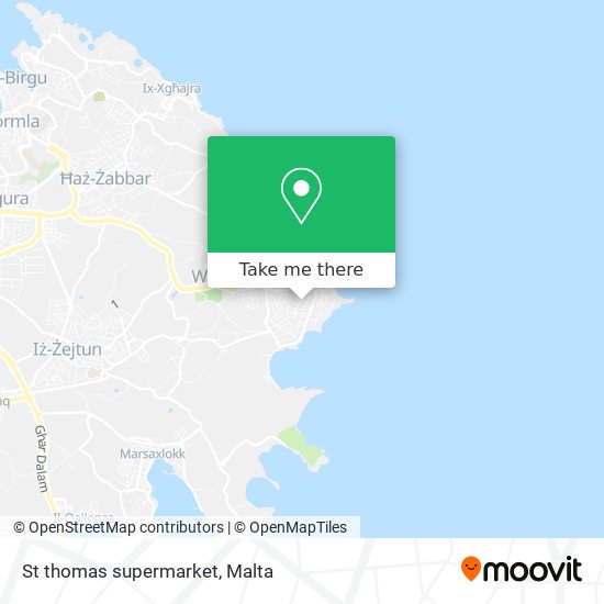 St thomas supermarket map