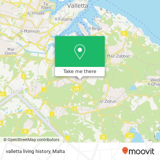 valletta living history map