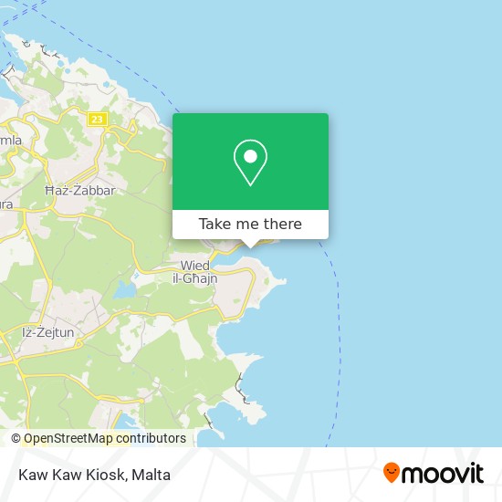 Kaw Kaw Kiosk map